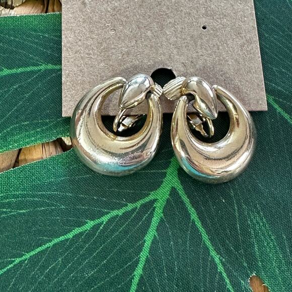 BOGO FREE GOLDEN 90s knocker earrings - Picture 2 of 6